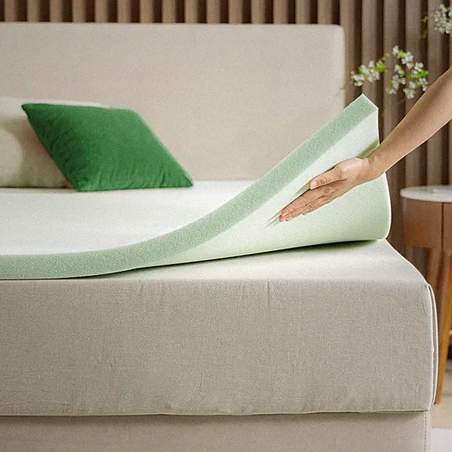 2 Inch Green Tea Memory Foam Mattress Topper Queen King Full Pressure Relieving