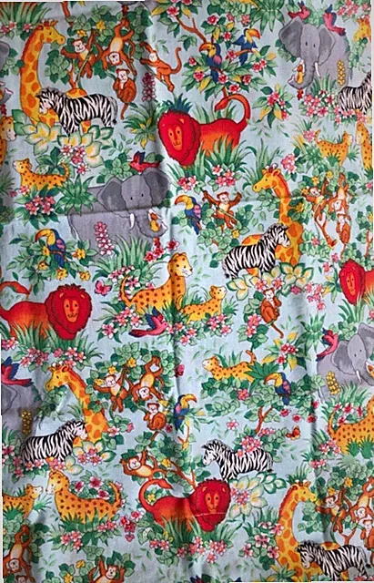 Kids standard size multicolor Animal Print 20 x 30 Pillowcase Handmade New