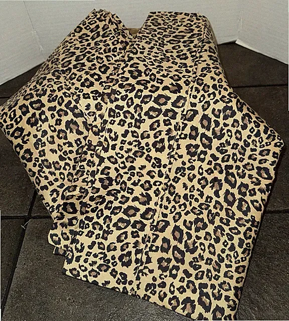 Leopard Print King Size Pillow Cases Set Of 2 Polyester