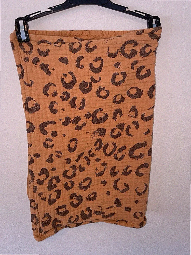 OPALHOUSE Jaguar Cheetah Animal Print Cotton Gauze STANDARD Pillow Shams Se Of 2