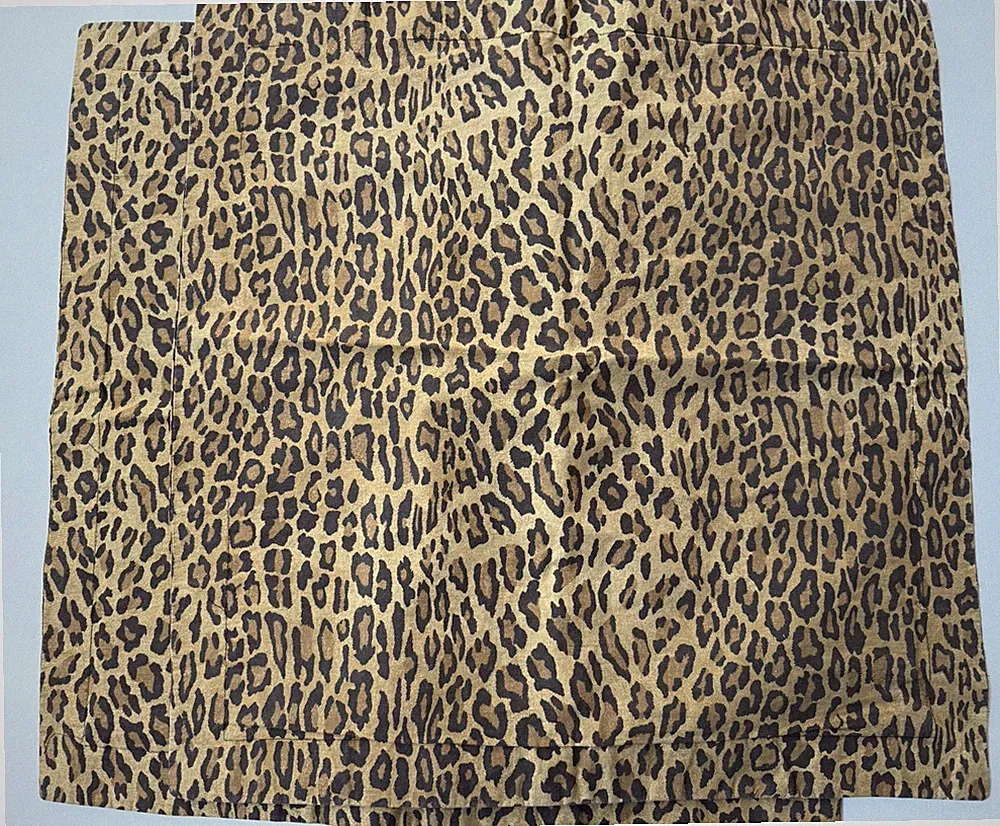 Pair RALPH LAUREN Custom ARAGON Euro PILLOW SHAMS Animal LEOPARD Cheetah Leopard