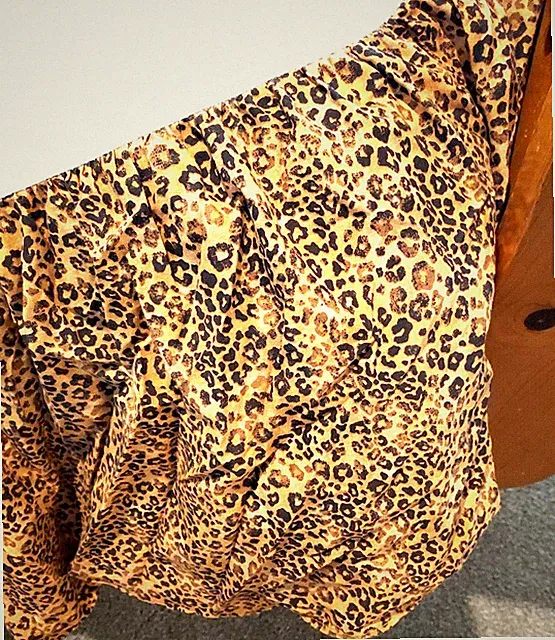Twin Bed Skirt Dust Ruffle Leopard Cheetah Animal Print Brown