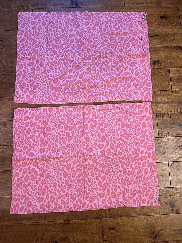 Pink animal print bedding